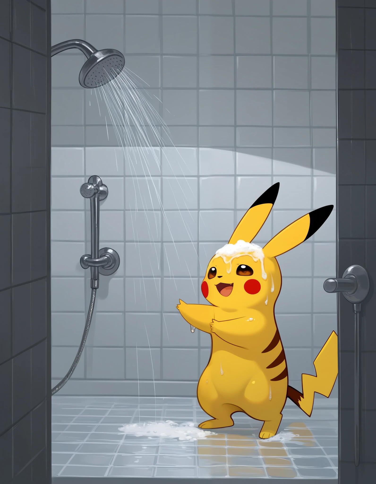 score_9, score_8_up, score_7_up,rating_explicit,soft shadows,masterpiece,4k,best quality, hires, solo, close up, stasis tank, inside-stasis, pokemon, pikachu, water, floating, closed eyes, bubbles, vat, tube, cables, expressionless, laboratory, from side
<lora:Stasis Tank (pony) v1:1>  <lora:CitronAnimeTreasure-07:0.8>
