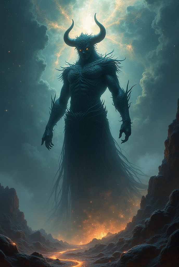 A demon king roaming the universe and write Tang san underneath