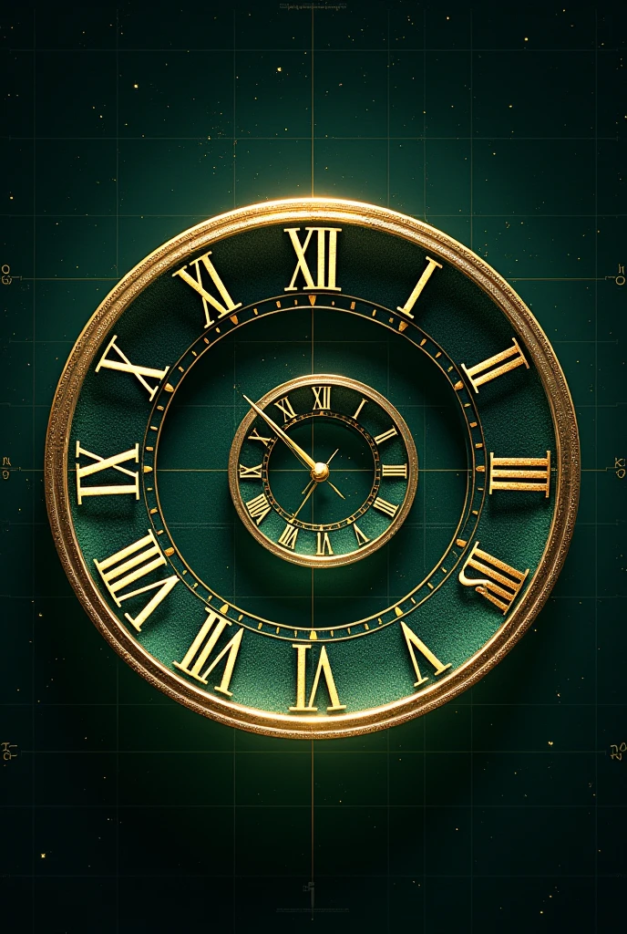 This image showcases an elegant spiral clock seamlessly blending ...