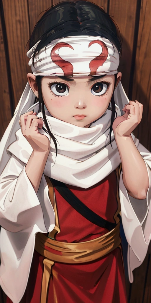 (((1 child))) standing、 cowl headband on forehead masterpiece, accurate, textured skin, super detail, high details, high quality, best quality, highres, 16k