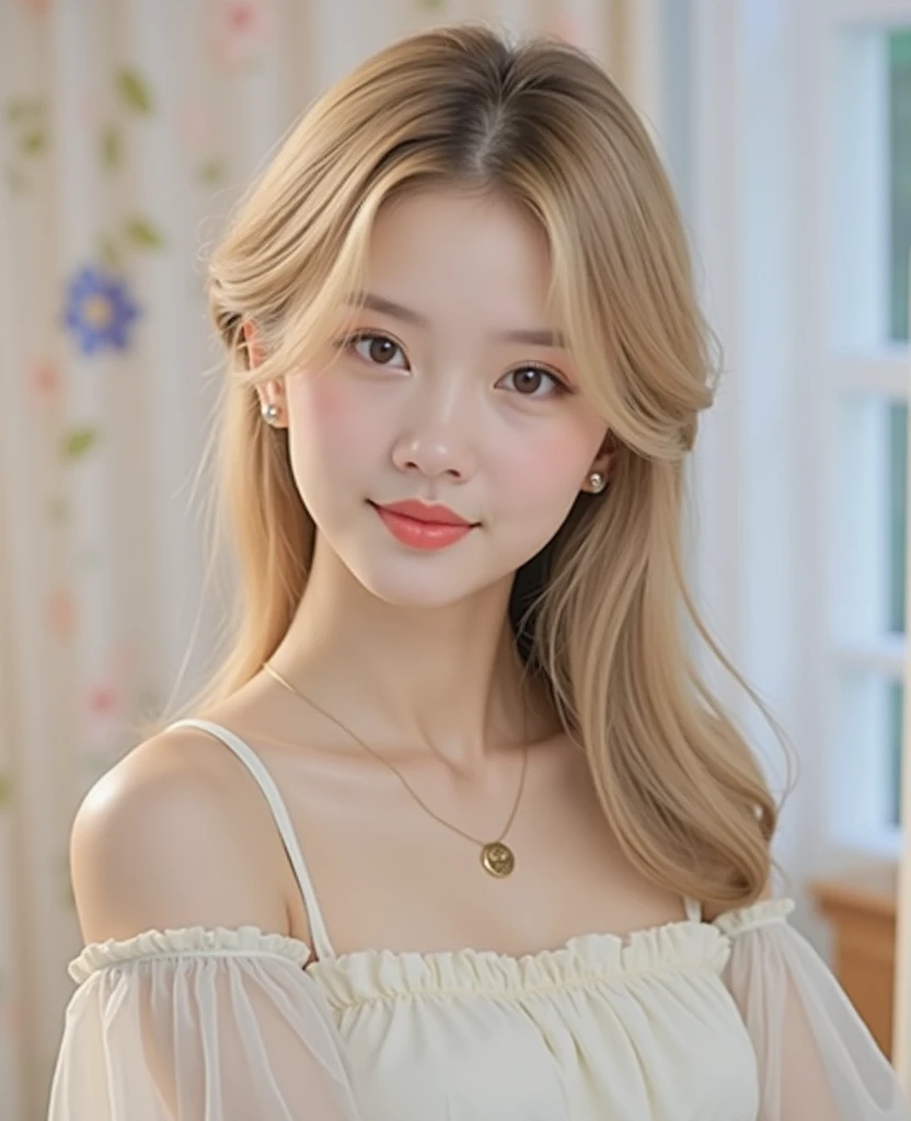 Sexy blonde beauty。(Realistic、Photorealistic:1.3)、(Cute 17 year old delicate beautiful girl:1.4)、(Full nudity:1.5)、(Show me your breasts:1.8)、(Beautiful nipples:1.3 )、White skin、Slim Waist、(Hard Sex:1.4)、(Small Tits)、 Blonde Beauty。
