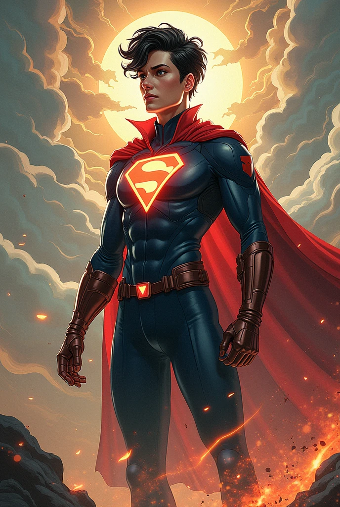 An ant as a male DC superhero