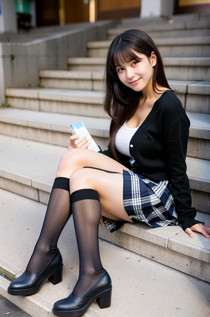 (Happy expression:1.26)、RAW Photos、(((Ultimate beauty full body photo shoot)))、((Glowing Skin))、1 Girl、17 year old beautiful girl from Prague、Bright expression、((Brown haired))、Girl in sweatshirt、Pleated skirt、View from the floor、(Long stockings or pantyhose)、(Under the skirt)、Spread your legs、Squat、Counterpoint Shot、((Very detailedな))、(Perfectly detailed face)、(Fine hand)、Photorealistic images、最high quality、Very detailedな、Film Light、Intricate details、High resolution、Very detailed))、Detailed Background、8 QHD、Digital single-lens reflex camera、Soft Light、high quality、Film Grain、Fujifilm XT3 、Shallow depth of field、natural Soft Light、Kamimei、