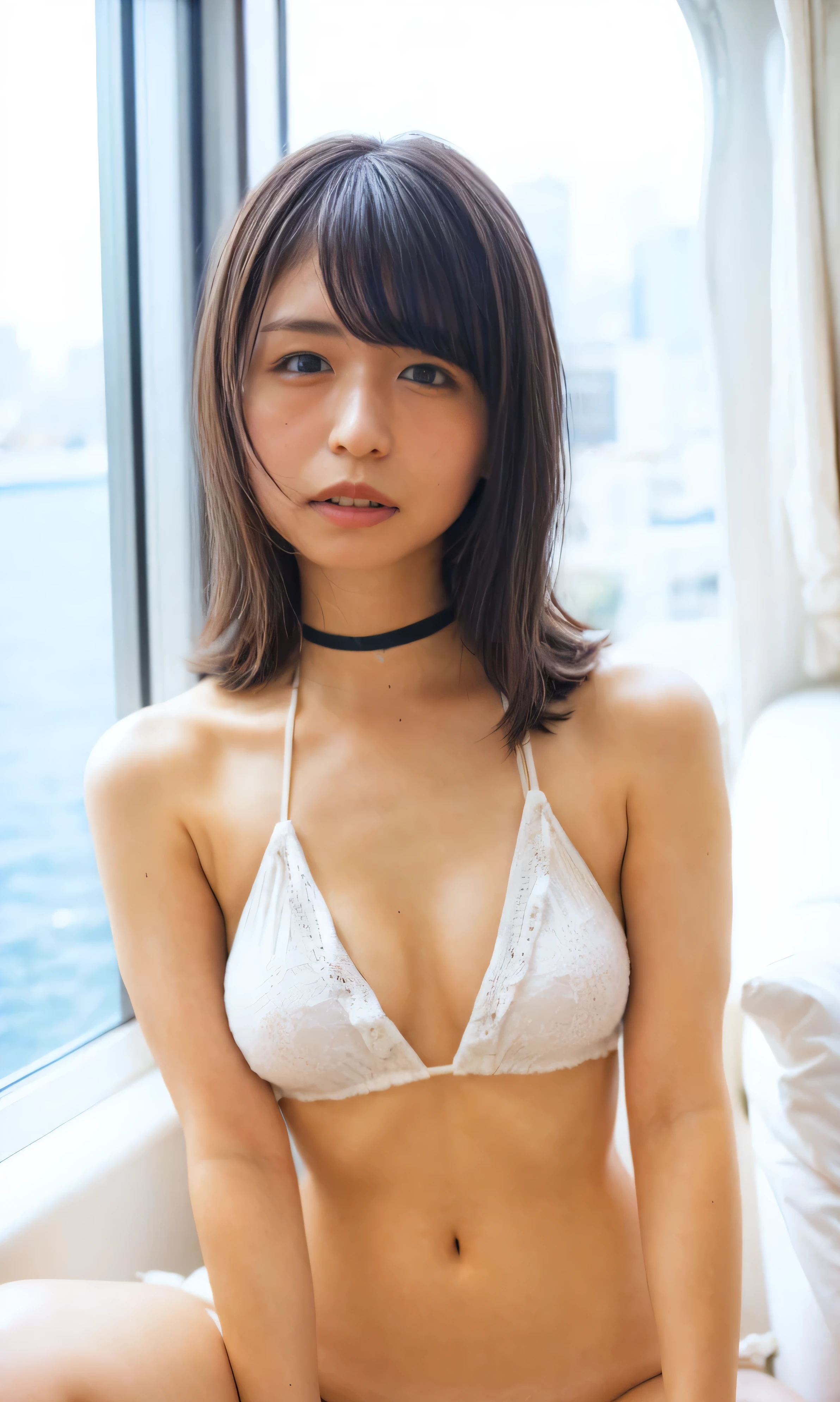 ( Completely naked、 black chokers、 slouching position with collar、women's top style 、 Open her thighs、Touching the vagina :1.4).(Getting naked、Frowning、 pillow 、 spread your legs wide 、Sex in a dark room、Completely naked、 ecstatic face、 sexual climax.bedroom、 on the bed、 sweaty body、 wet hair 、 open your legs and masturbate when ready :1.4)、 excited、The sky turns red、、 light brown hair 、 elegant hairstyle 、Blue Eyed Woman、A woman who looks cute 、When the sky gets dark、The sky turns red as the sun sets、 Gorgeous bagedian short hair :1.4))、 the sun is shining on her 、 light brown hair 、 light brown hair 、The sky was dyed red、There are clouds、 private's cute、Her plump breasts are evident even from the top of her clothes.、The shining sun is very beautiful、Dusk is approaching、 lens flare、 I can see the sunset 、(( sunlight reflecting off the surface of the sea 、 Ocean View 、The sun shines on the sea、' beautiful.、Small earrings、 private' evening 、Birds are flying too、、 brown hair、 Tie up your hair 、 that woman is on the right :1.4))、Luxury Leather Belt 、 shiny clothes、 light beige hair color 、 background is blurry where cleavage is visible 、 Braids with only bangs 、 light brown hair 、{{ cowgirl shot }}、(( waist up close up 、 plump breasts :1.4))、 Braids with only bangs 、 cowboy shooting 、(( plump breasts ))、 full body photo 、ring、 Tuck your hair behind your ears 、 silver necklace 、smile、 elegant ponytail 、 caustics 、High Definition Photos、Very beautiful and ideal short hair、Super no makeup、(8k、 RAW photos 、 Top Quality 、 masterpiece :1.2)、( realistic 、 realistic )、1 person、(( first name 、 Staring at the Camera :1.4))、 hair blowing in the wind