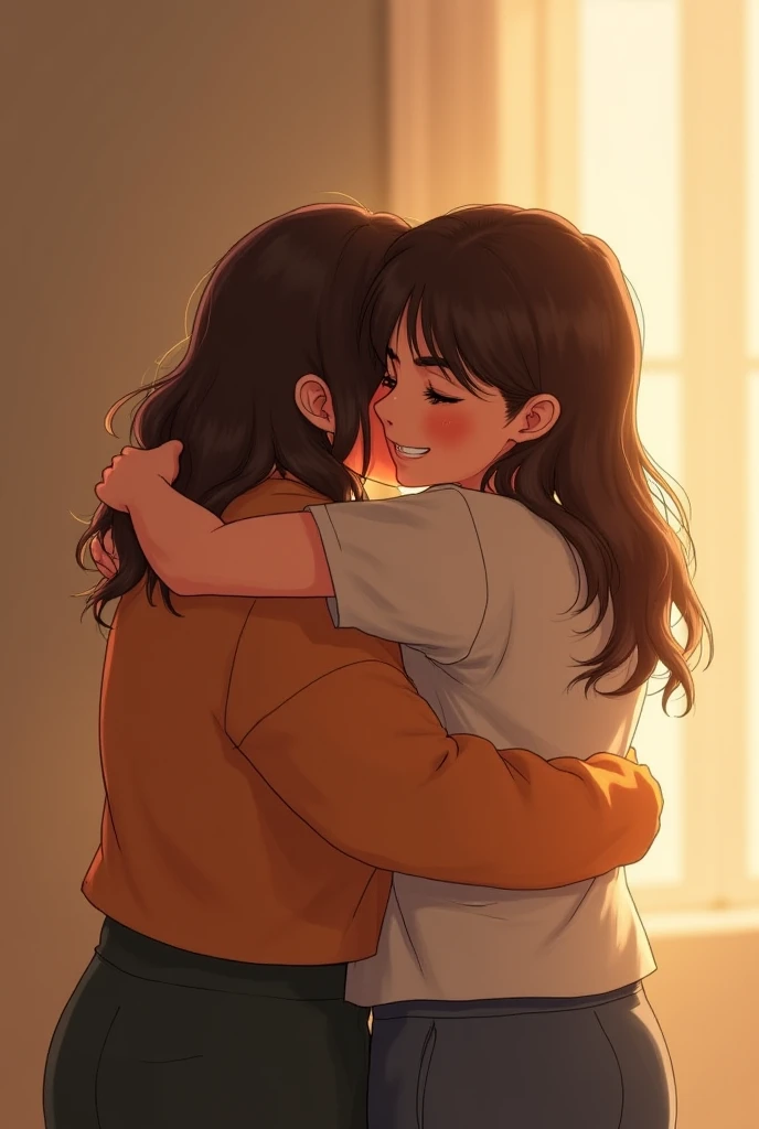 hugging you