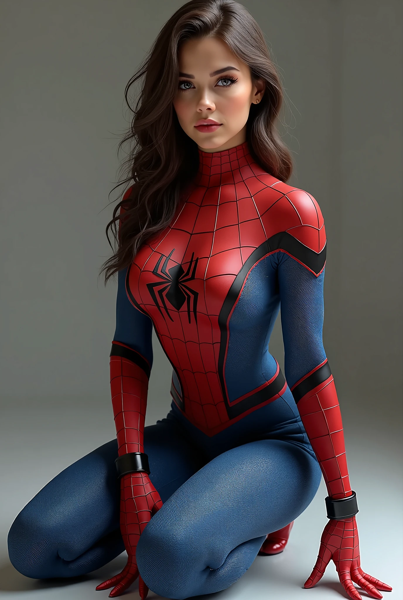 woman dressed as spider man