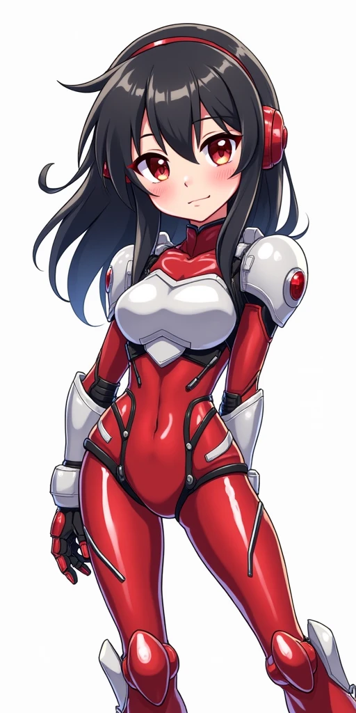 (((best quality))), (((highres:1.1))), (((solo:1.2))), (human long hair) (magical girl red bodysuit armor:1.2), (bodysuit transparent nsfw:1.2)