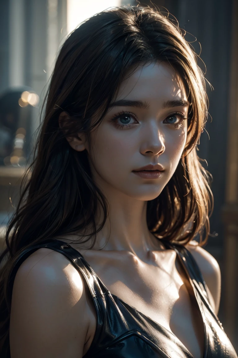 dressed, (photo realistic:1.4), (hyper realistic:1.4), (realistic:1.3),
(smoother lighting:1.05), (increase cinematic lighting quality:0.9), 32K,
1girl,20yo girl, realistic lighting, backlighting, light on face, ray trace, (brightening light:1.2), (Increase quality:1.4),
(best quality real texture skin:1.4), finely detailed eyes, finely detailed face, finely quality eyes,
(tired and sleepy and satisfied:0.0), face closeup, t-shirts,
(Increase body line mood:1.1), (Increase skin texture beauty:1.1)