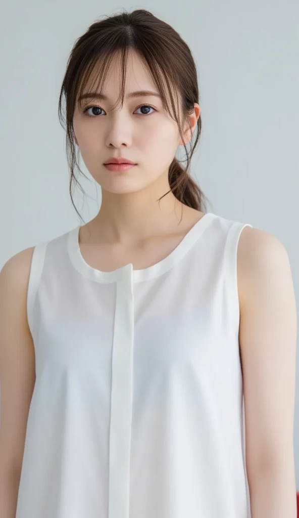 See-through tops、巨乳、キャミソール、むちむちな太もも、(背景にwhite wall、Part of her clothes is Mint green:1.4)、white wall、Taken in front of the white door、(窓のあるwhite wallの部屋)、((highest quality、8K、masterpiece:1.3))、ultra high resolution、(photorealistic:1.4)、raw photos、Japanese,(details face)、real、Shot in natural light、Highly detailed face and skin texture、highly detailed lips、correct state of the human body、short cut hair、black hair、various poses、natural color lip