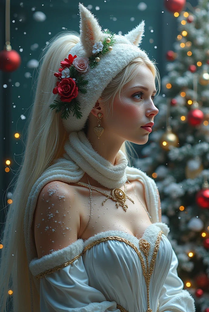 masterpiece, best quality, from above,
1girl , detailed eyes, detailed skin, an incredible blonde Elven beauty ((wearing a fur gown)), ((in a desolate frozen land of snow)), curly locks of hair, large perky breasts, luscious cleavage, eyes as blue as sapphires, soft pink lips, light freckles,
<lora:pinup-nouveau:0.5>, pnpnv, symmetrical, alphonse mucha, romantic Realism, Cinestill 800T, Dark Fantasy