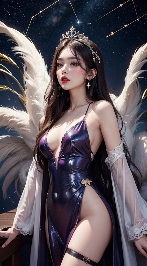 Goose egg face,largeeyes,long eyelasher,Exquisite(live-action realistic style),Star-like eyes,Ultimate face,Clear facial features,Milky white skin, highdetailskin, Visible Pore,(Super detail)