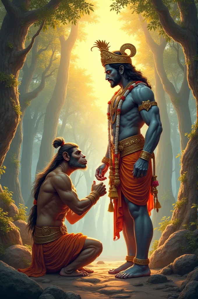 God shree ram with bhajrang Bali 