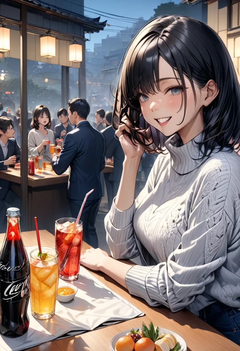 (masterpiece,  BEST ILLUSTRATION, super detailed ), new year party , Soft drinks