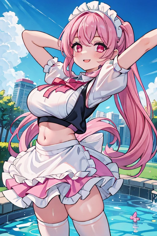 (high quality, 8K, 4K, High Contrast, masterpiece:1.2, 最high quality, Best aesthetics), (Dynamic Angle), ((1 female)), erotic, sexy, Mature Body, JK, , Braiding, Glasses, sexyなlips, Excited, chairman, Sailor suit:1.2, Open your mouth., (Best image quality),(Hair is pink、Drill Twin、Maid clothes),(Master's Work),(Super detailed),(詳細なeyeの描写:1.0),(Lens flare:1.0),(Movie Posters:1.0),(Tarot Border:1.0),Portraitureは中央に配置されます,(close:1.0),(nagative space:0.8),(Negative space:1.6),(alone),(colorfulに浮かぶ {Wind|Water magic|ink|crystallizations|ice|fire|inflammation|lightning|web|rock|sand|particle|光のfire花|Blood}:1.0),(colorfulなものが多い {Soap bubble|cloud|Thorn|spike|Grapevine|current|spiral|barely|wing|Tattoo|Cube|octahedron}:1.0),(floating {red|green|green|Aqua|purple|yellow|black|white|gray|Pink|orange|lime} {ribbon|Fater|particle|blade|water滴|Snow Flower|soft ball}:1.0),({crystallization|ice|fire|inflammation|Wind|water|Earth|stone|space|musical|Sonic|Vortex} {magic|wing}:1.0), ({Ray Tracing,Shine|Speckled sunlight,light,Caustics|night,Black Theme|mysterious,Creepy|easy going,pastel}:1.2), ({colorful|Sparkling|Multicolor}:1.0),(Beautiful sparkle:1.0),({Leaning forward|Lean back|Tilt to the side|}:1.2),{(smile:1.0)|(False Smile:1.0)|(Stern expression:1.0)},({small|small||lips,eyelash}:1.0),{(Open your mouth:1.0)|(Mouth closed:1.0)|},({eyelash|eye shadow||}),{片eyeを閉じて|||},(),({From below|From above|From the side From the side|From behind|Face-to-face viewer}:1.3),(Hello:1.3),(Tilt your head:1.0),(Dynamic pose:1.1),,({red|green|green|Aqua|purple|yellow|black|white|gray|Pink|orange|lime} {armor|dress|Collared shirt|suit|Costume}:1.0),({formal|army|Techwear|Urban style|casual,casual clothes|Fantasy,Magister|wild,Tribe|sf,Futuristic}),({Checked skirt|Layered skirt|Fluffy dresses|tights|pants|Shorts}),({red|green|green|Aqua|purple|yellow|black|white|gray|Pink|orange|lime} {eye|eye|student}:1.4),,,,{Length jacket|Blazer jacket|Cape|sweater|tie||},{(Floating Cape:1.0),|}({Fox Ears, Fox Girl|吸Blood鬼, Bat Wings|Pointed Ears,(Fairy:0.5)||}:1.1),({Abstract background|city,Skyscraper|forest,garden|city|shrine|cave,underground|Swamp|lake|winter|Alien planets|}:1.4),({indoor,internal|屋outside,outside}:1.1),,({Sitting|flight|Jump|lay|Are standing|Are standing on one leg}:1.1),({Skin of color|white skin|green skin|greenwhiteい肌|By thing|Shiny skin|blackい肌||}:1.1),({Full Body Lesbian|Upper Body|Portraiture|}:1.25),{tooth, 皮のtooth|Tongue Stock|Frowning|lipsを噛む|Thinking|||||}, {虚ろなeye| student in symbol shapes, Heart-shaped student| Slit pupil, + +|||||}, (pink hair, twin tails twin drill, show your forehead, blue eyes, White frilled white headband, slanted eyes, smile, long sideburns, curled bangs, neck ribbon, Forehead, amount),