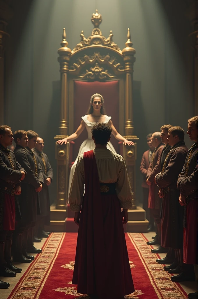 A church that is a circus tent. God is dressed as a rich clown, the Devil is a beautiful horned seductive woman with curves. The Pope is dressed as a clown. The audience are puppets. Jugglers, naked pregnant women crying, naked fat men with masks laughing, a sexual orgy, fucking each other