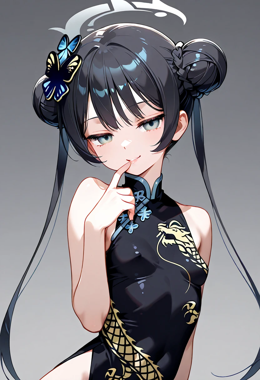 anime girl with black hair and blue eyes sitting on a bed, cute anime waifu in a nice dress, anime moe artstyle, anime girl wearing a black dress, seductive anime girl, (anime girl), cute elegant pose, inspired by Ma Yuanyu, guweiz, from girls frontline, anime waifu, attractive anime girl, by Shitao, beautiful anime girl, sex scene, hot pose