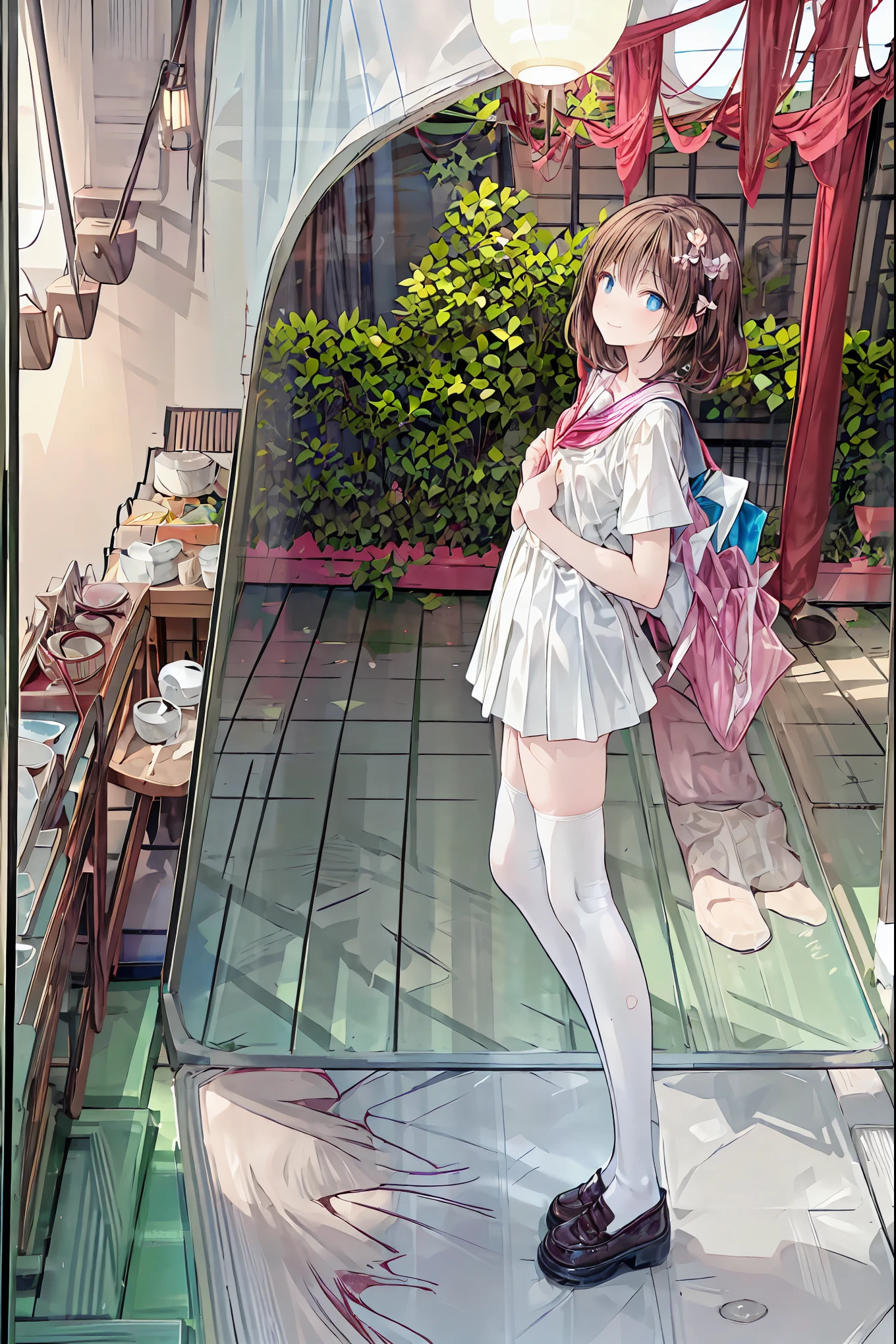 (( Top Quality )), ( very detailed), ( High Leg Cut ), 高いly detailed, high resolution raw color photo , professional photoshoot , ((From below:1.2)), , brown hair, shortcuts, messy hair, slender beauty ,Positive Attitude, small breasts, Beautiful Legs, Her enchanting gray-blue eyes shine like stars..,(masterpiece:2.0), ( Top Quality :2.0), (Side View:1.5), ( sexy pose:1.5), ( red face:1.3), ( realistic:1.5), 1 , Precision small handle, embarrassing expression , smile, Very nice girl, innocent face, Young Face, Clear Eyes, 輝く瞳, Small box, Beautiful skin, super resolution , Highest Resolution , Japanese High School Student , blazer uniform, (( the above:1.2)), brown hair, shortcuts, tousled hair , short braided hair,Neat, beautiful slender woman ,Correct posture, small breasts, Beautiful Legs, Seductive Gray-Blue Eyes Shine Like Stars,Droopy eyes, brightly colored , beautiful eyes,繊細なsmile, Textured Skin, BEST QUALITY BEST , A Parody of a Gentle and Beautiful Woman , anime style 、