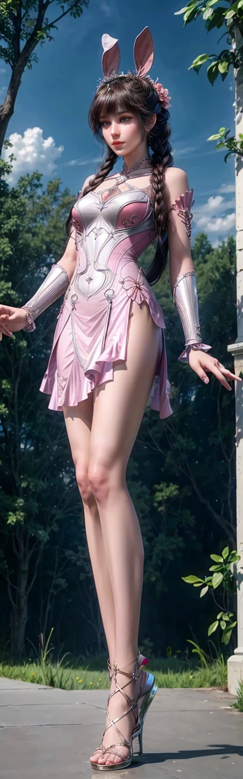 (masterpiece, best quality), pale skin, (baby face), Island beach background, (sheer off-shoulder, Short transparent top, high waist skirt, tight mini skirt:1.3), (Skinny Thighs:1.9, Willow Yao, thin body, long legs, slim legs:1.9), blonde hair, (huge , Lift your hips, straight legs), Show belly button, (Wide thigh clearance:1.6, wide gap between thighs:1.6), whole body forward, Nipple protrusion, pink breast bulge, Camel toe bump, (Facing Teenage Barbara Palvin)
