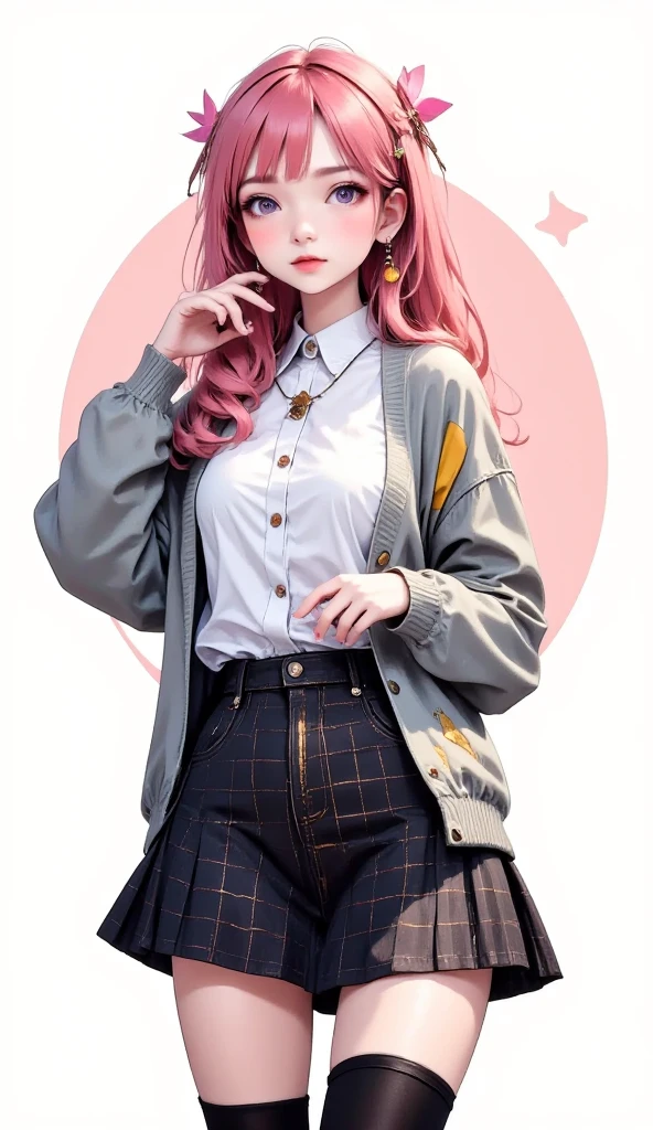 A young ager redhead with gwen stacy's from spiderverse hair style, freakless, european face, dressed like high schooler showing her transparent panty, skirt up