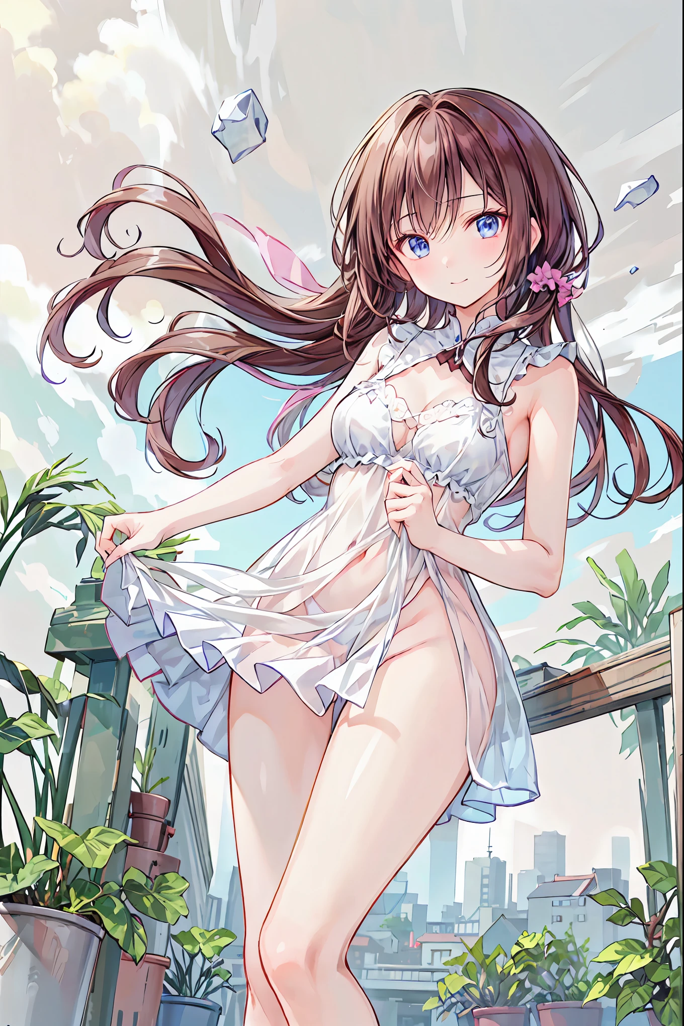 (masterpiece, best quality:1.2), 1girl, solo,standing_split, 
watercolor art, (watercolor painting: In this ethereal scenery, colorful flowers), Dreams and reality are intertwined. The air is filled with the intoxicating fragrance of flowers, Exquisite perfume symphony. Flowers seem to release the soul, Their essence blends with the fragrant breeze that caresses the skin.