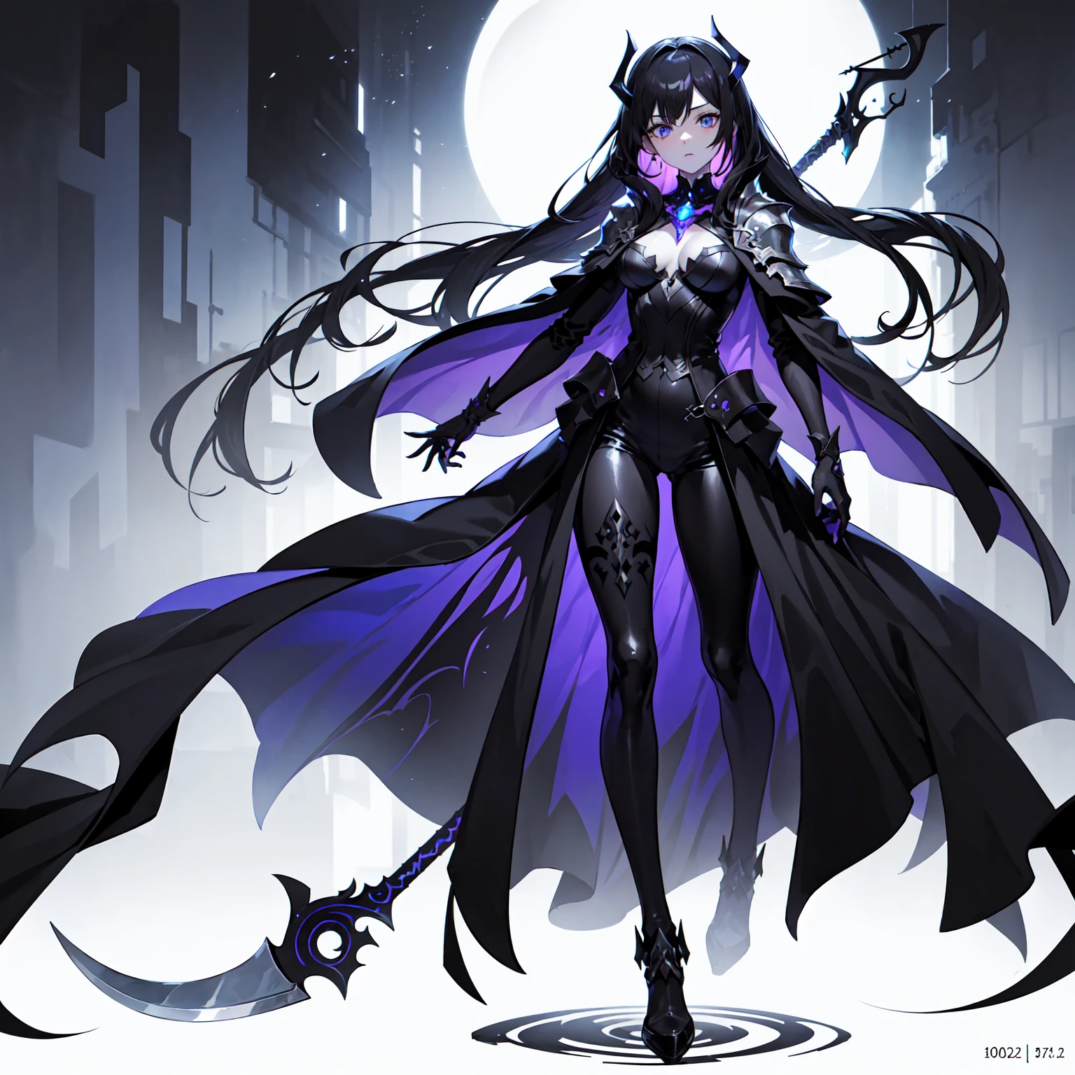 ultra detali,(best qualityer),((work of art)),(high resolution),original, A beautiful woman with long black hair, Bblack hair lisos, Bblack hair, blindfolded ,black veil, She wears long, flowing garments made from a dark fabric that absorbs light and blends into the shadows around her., Your presence exudes an ethereal and cold aura, representing the transition between life and death, high qualiy, standing, flying