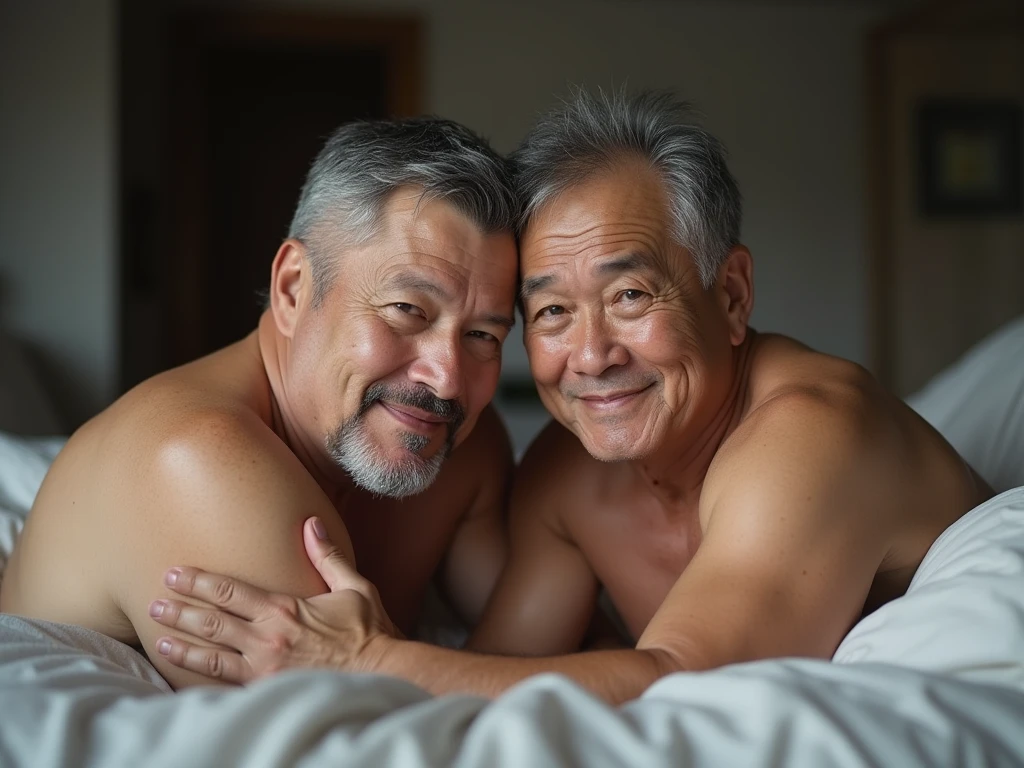 Old muscle man sleeping with handsome old muscle man where white dhoti sleeping with romance indian gay