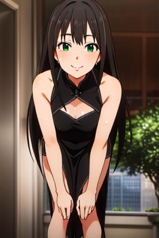 black_hair,length_hair,green_eye,前hair, hairband, swimming suit, looking back, 1 person, 20-year-old,young woman,beautiful Finger,beautiful length legs,beautiful body,beautiful Nose,beautiful character design, perfect eye, perfect face,expressive eye, Center the image,(Light_笑face:0.5), Official Art,Very detailed CG ユニティ 8k 壁紙, perfect Lighting,colorful, bright_front_face_Lighting,Glowing Skin, (masterpiece:1.0),(Highest_quality:1.0), 超High resolution,4K,Very detailed, photograph, 8k, High resolution, High resolution, Absurd:1.2, 400 for Kodak Port, Film Grain, Blurred Background, Bokeh:1.2, Lens flare, (Vibrant_color:1.2) (beautiful,big_chest:1.0), (beautiful_face:1.5),(narrow_Waist)
