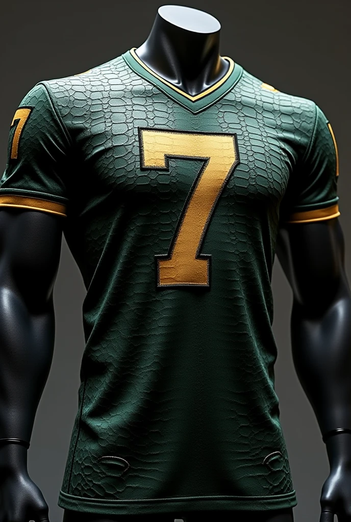 Football uniform with sea and land colors