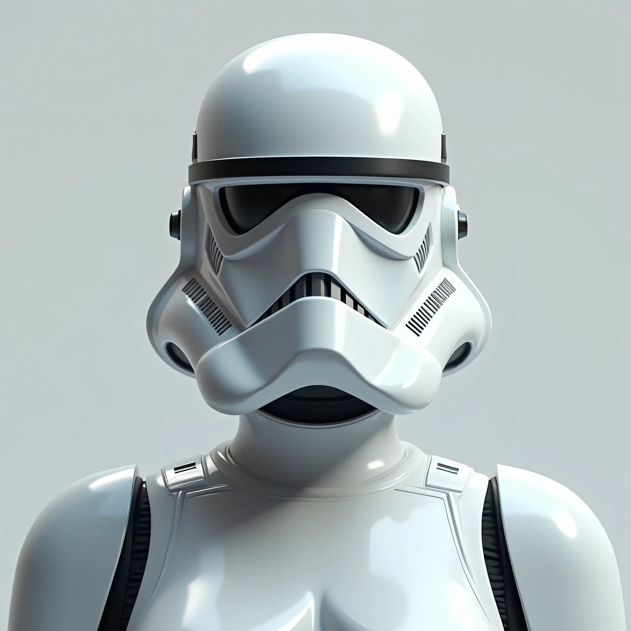 Blue and white porcelain,Ceramic material,Stormtrooper,bugle,artwork of a,High detail,3D,Chiaroscuro, Cinematic lighting, god light, Cinematic lighting, hyper HD, High details, Best quality, A high resolution, Textured skin