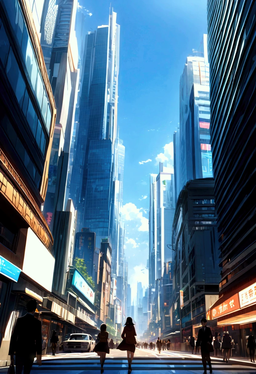 The episode opens on a sweeping shot of the city, showcasing its towering skyscrapers and bustling streets.