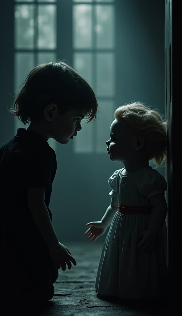 There are two ghost children who don't really like each other.