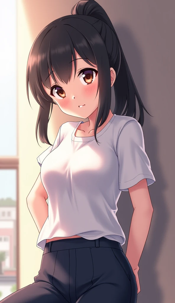 (( masterpiece, highest quality))), (girl),shirt
naked shirt、from below、look at me、mesugaki、twin tails
lift shirt:2.0 、NSFW、??????、at close range:1.5、10 years old、、cute、black hair、medium hair、twin taily pussy feels good、((close)), ((flushed)),,,Are crying、tears、perfect lighting、perfect composition、street
