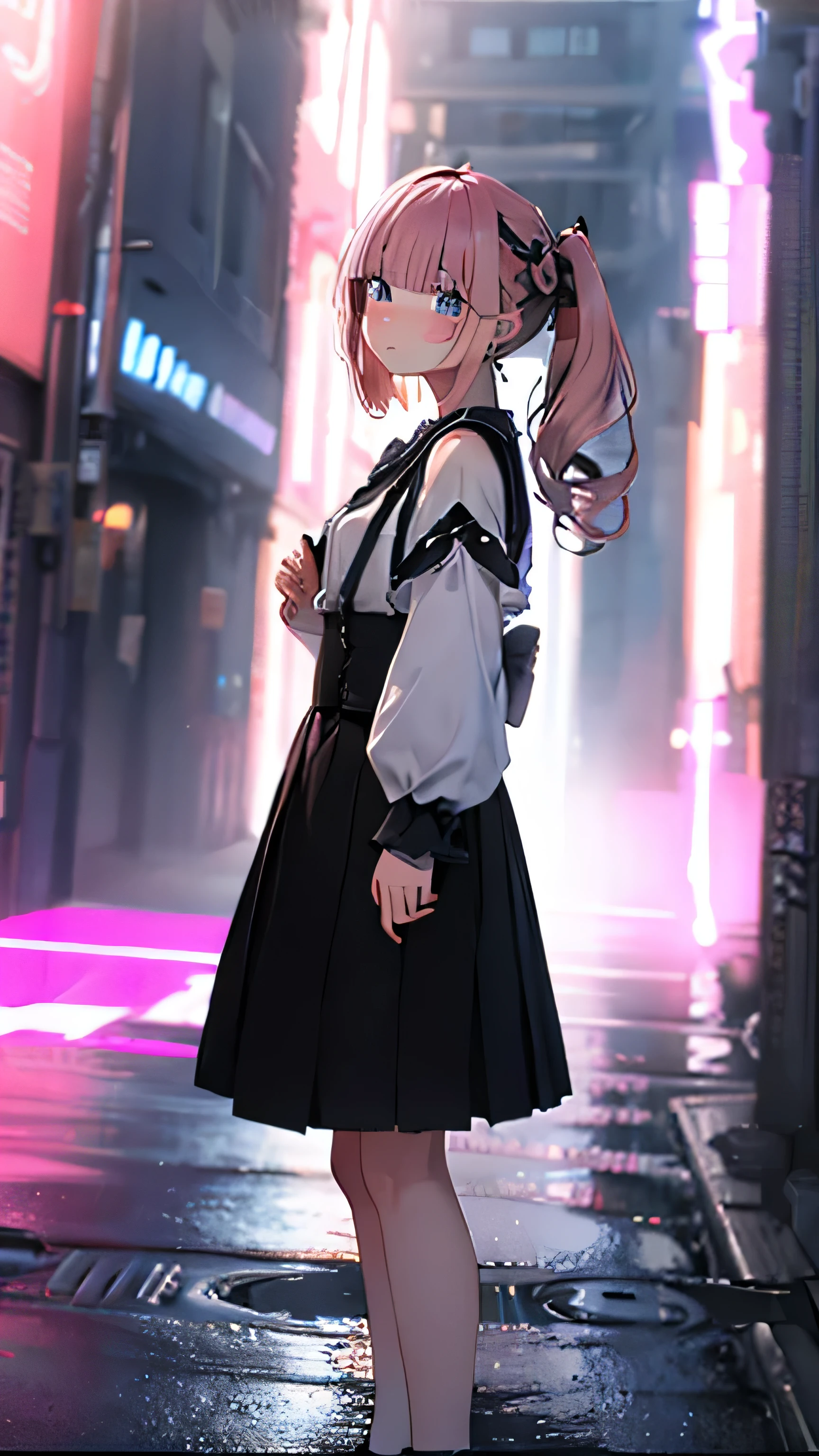 (( best quality)), ((master piece)), ( Ultra Details),
Earth system、pink hair, long hair,Blunt bangs
BREAK ad,Thin-lipped frown,closed mouth,standing,full body,from side,
BREAK
watery eyes、tearful
BREAK
no background