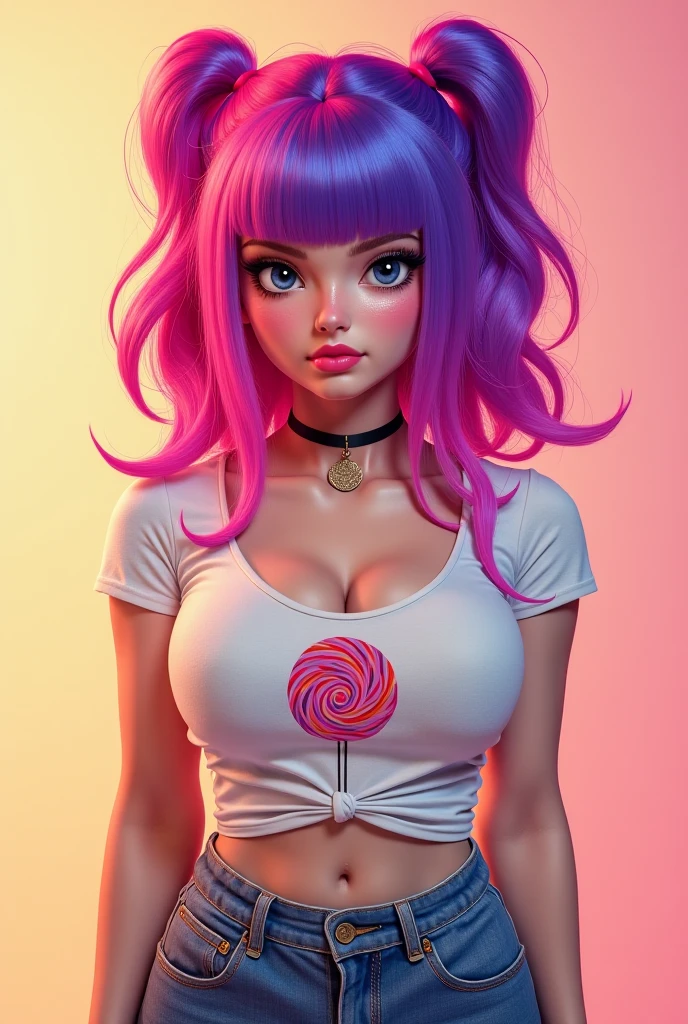 high quality, masterpiece, mouna sucking candies, sour candy, sweets, sucking lollipops, sprinkles, berries, showing clevage, nipple poke,