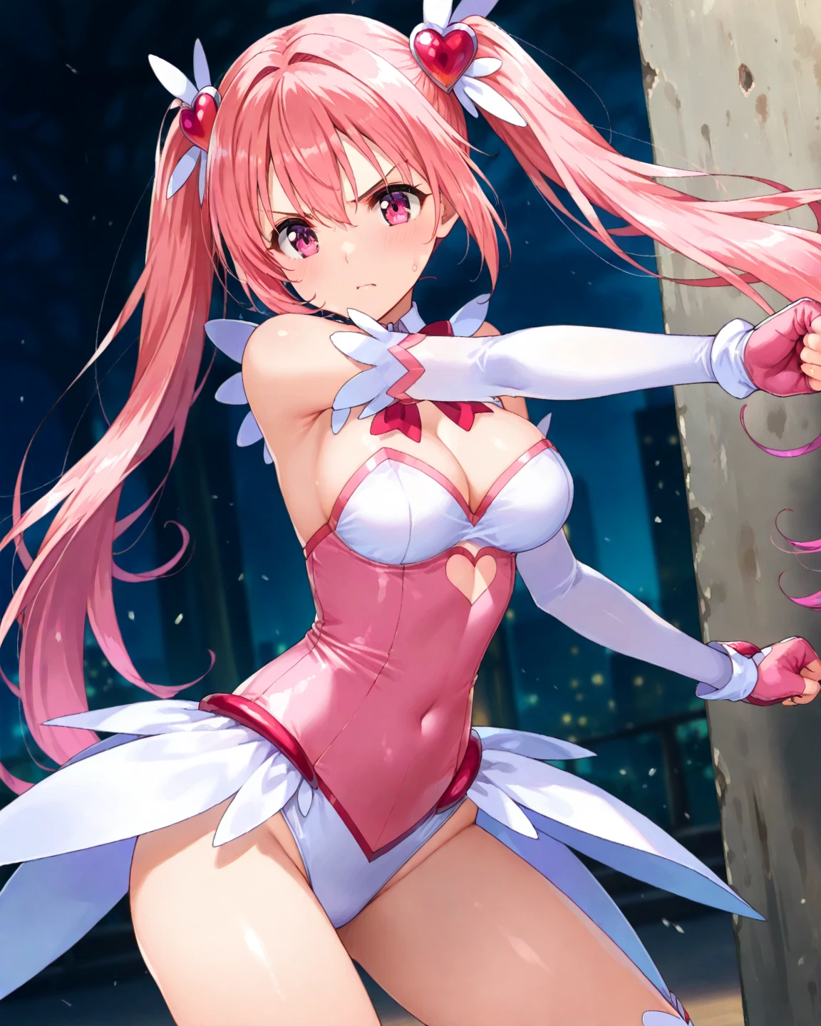 Miss, 50 years, pink latex anime，With cat ears and cat tail, The Opai of Biomechanics, Type Germ extremamente detalhado, Best Anime 4K Konachan Wallpapers, European Cyberpunk, Zero Two, Krenz Cushart e Type Germ, Pixiv 3DCG | |, Kushat Krenz female key art, Type Germ. High Detail