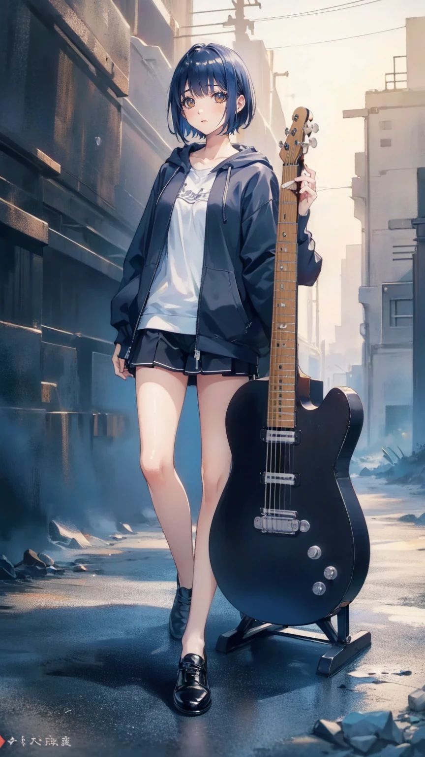  Head to Toe Composition 、 full body view、,(  very detailed目,  very detailed顔), (  realistic にสุดๆ,  high resolution ), (  Top Quality  :1.4), (  Top Quality  ), 5, Midea,  1 girl ,score_9, score_8_  up, score_7_  up, score_6_  up, score_5_  up, score_4_  up,  realistic skin texture that lasts deep into the middle of the night 、 Deep Night ,  RAW photos , (  realistic に,  realistic :1.37),  very detailed,  Pro Pictures , (masterpiece:1.3,  Top Quality  , s  uper  high resolution,  Ultramore  ), (  realistic , photo  realistic :1.4),  beautiful illustrations ,  perfect lighting,  natural light,  depth of writing , ,  Watch Viewers 、 1 girl, ( super detailed ,  high resolution,  super detailed ,  top quality , wonderful,  top quality ,  High Definition CG Unity 8k ),  cute girl, smile,  she has a guitar, 大きなsmile,  so cute,  wearing a hoodie , (Private clothes 、No logo),  full body,  simple background, (monochrome)
