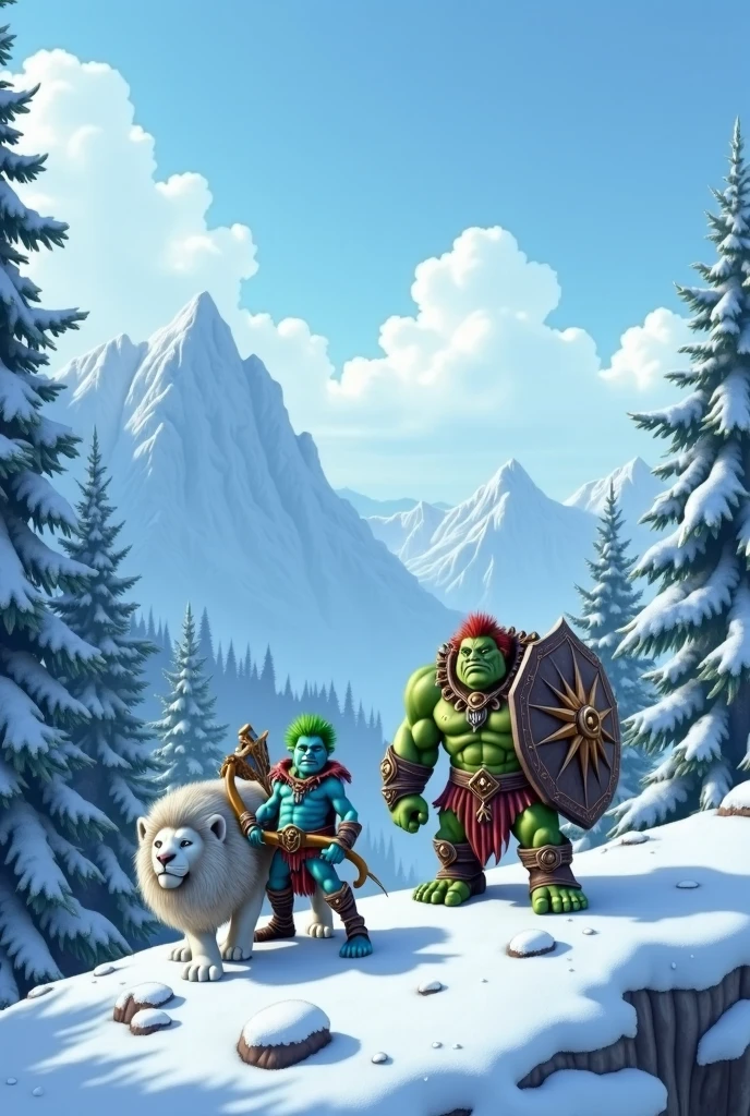 <lora:golem:0.4> stone golem in a snowy mountain village, (best-quality:0.8), perfect anime illustration