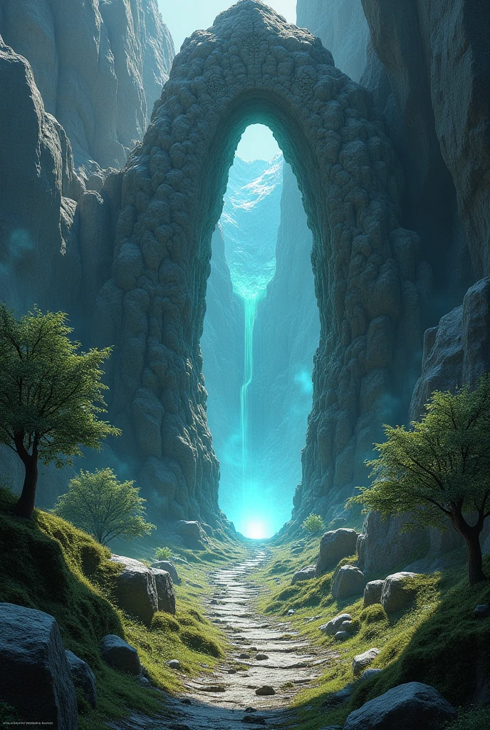 make a Magic portal inside of a montain