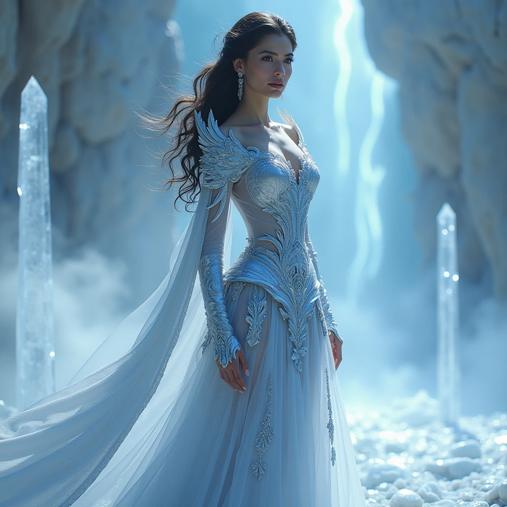 beautiful girl 15 years old, Catherine Zeta-Jones, (The Snow Queen: 1,1), stands with legs apart. (completely naked: 1,1), hourglass figure, Wasp waist, shaved chubby pubis, NSFW, view from bottom, (frontal view: 1,1), photo RAW, topquality, (tmasterpiece: 1.3), high detail Color RAW Photo, professional photo of a, extremely detailed CG 8k wallpaper block, realisti, realisti, photo RAW, tmasterpiece, beste-Qualit, hight resolution, well lit