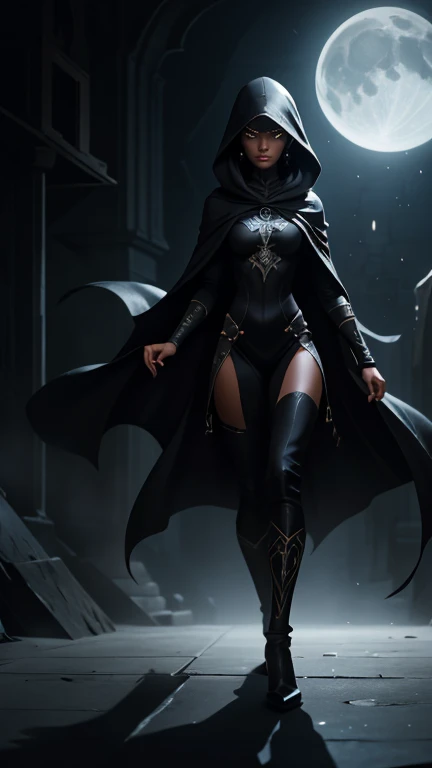 (New York: 1.5), (time square 1.5), Raven, whose real name is Rachel Roth, is a DC Comics character known for being a member of the  Titans. She has a distinct physical appearance and attire, which reflect her mystical nature and supernatural powers. Here is a detailed description of her physical appearance and clothing:
Physical appearance:
      Skin Color: Raven has pale, white skin, which sets her apart from many other DC Comics characters.
      hair: her hair is long and dark, usually black or dark blue. It is smooth and can be seen covering part of her face.
      Eye: The raven's eyes are one of her most distinctive features. They are usually portrayed as large, bright violet or blue eyes, which reflect their alien heritage.
      Height and Physical Shape: She is a woman of average height, with a slender, athletic figure, although she usually wears clothing that covers her from head to toe.
Typical clothes:
The raven costume is dark and mysterious, Dark blue cloak: She wears a long dark blue cloak and hood that covers most of her body. This cloak is an iconic feature of her appearance and is often used to hide her face and body from direct light.
      high collar: The cloak has a high collar that is pulled up, usually covering the chin and part of the face.
      Belt and Buckle: Raven usually wears a belt with a gothic-style buckle, which accentuates her outfit.
      Boots: She wears tall boots that match the color of her cloak, often with decorative details.
      Gloves: Her gloves are usually long and match the rest of her attire, (slender body: 1.5), (minimum clothing: 1.5), (large breasts: 1.3), (hanging breasts: 1.5), (disproportionate breasts: 1.4) , (realism:1.5), (Realisitc:1.4), (Absurdity:1.4), 8k, ultra-detailed, detailed handsome man, (only:1.4) , 1girl, (Viewer facing:1.2), Intricate body details, (Curvy:1.3),
