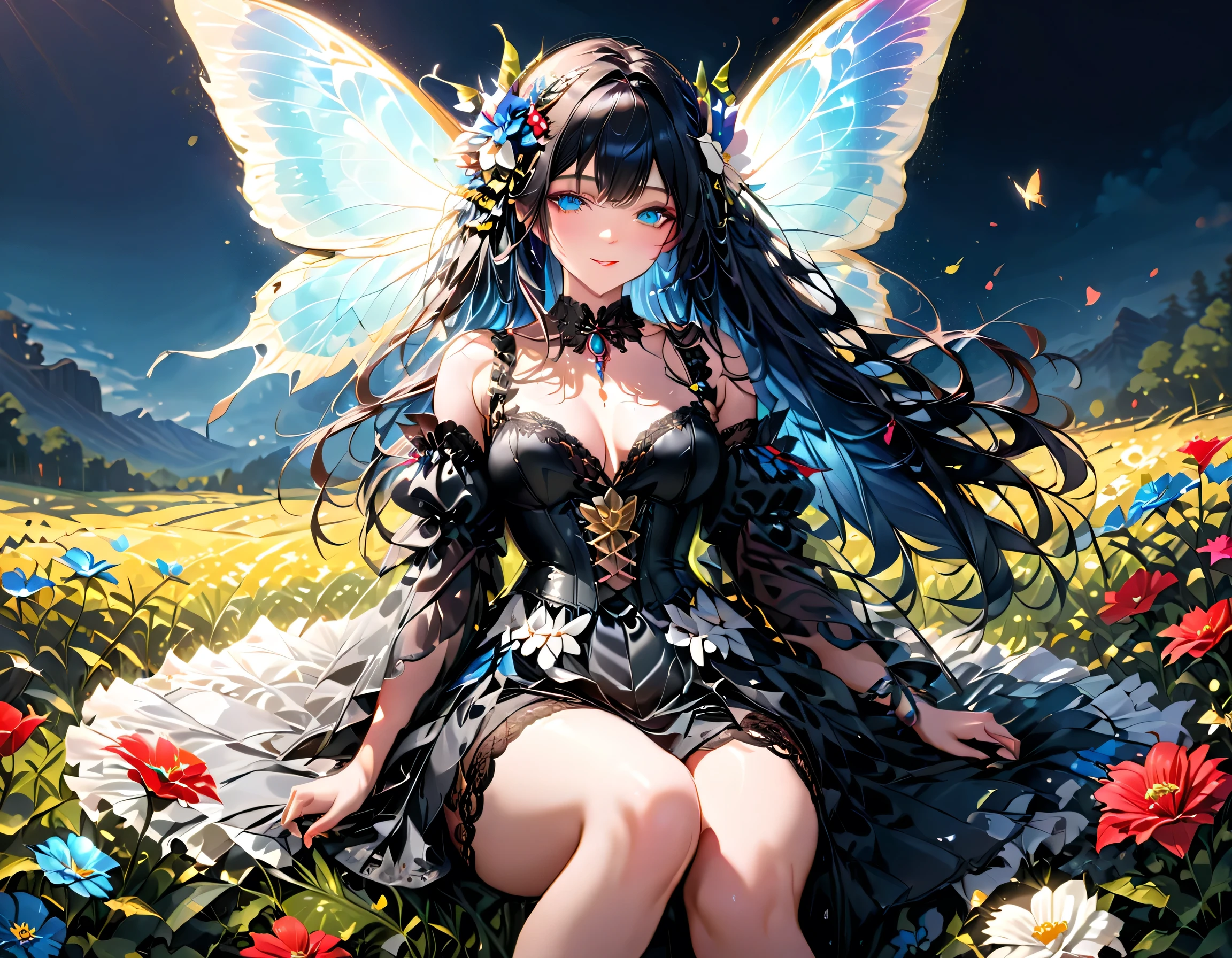 a swarm of butterflies