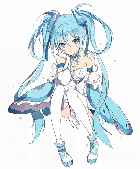 anime girl with blue hair sitting on a chair with a card in her hand, mikudayo, seductive anime girl, (anime girl), the anime girl is crouching, cute anime girl, beautiful anime girl squatting, nightcore, pretty anime girl, anime”, anime girl, beautiful anime girl, hatsune miku, pixiv, digital anime art!!