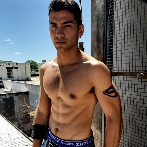 cambia el fondo por un fondo negro, el hombre quede desnudo