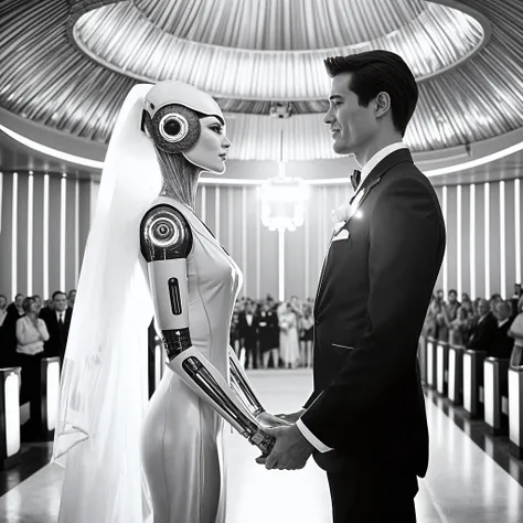 Marriage between a 1700s male and a female android 