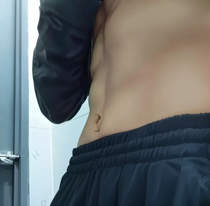masterpiece, best quality, 1girl, solo, slim, ((skirtabovehead)), trash bag, naked, school, indoor,  <lora:skirtabovehead:1>, hands up, full body, ((wear bike shorts)), ((navel)), cum everywear