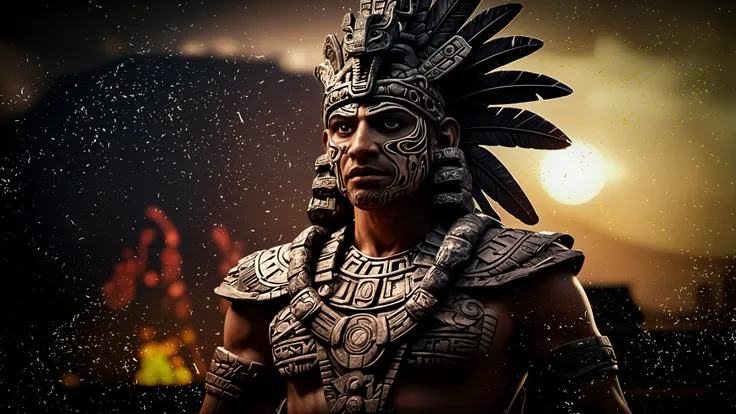 An ultra detailed, an ancient Mayan warrior, hyper realistic, digital art, moonlight, cinematic, art by Peter Mohrbacher and Greg Rutkowski and Artgerm, warhammer, ultra sharp focus, award winning photograph, perfect contrast, high sharpness, depth of field, ultra detailed photography, global illumination, smooth, ultra high definition, 8k, unreal engine 5, ultra sharp focus, award winning photograph, trending on artstation