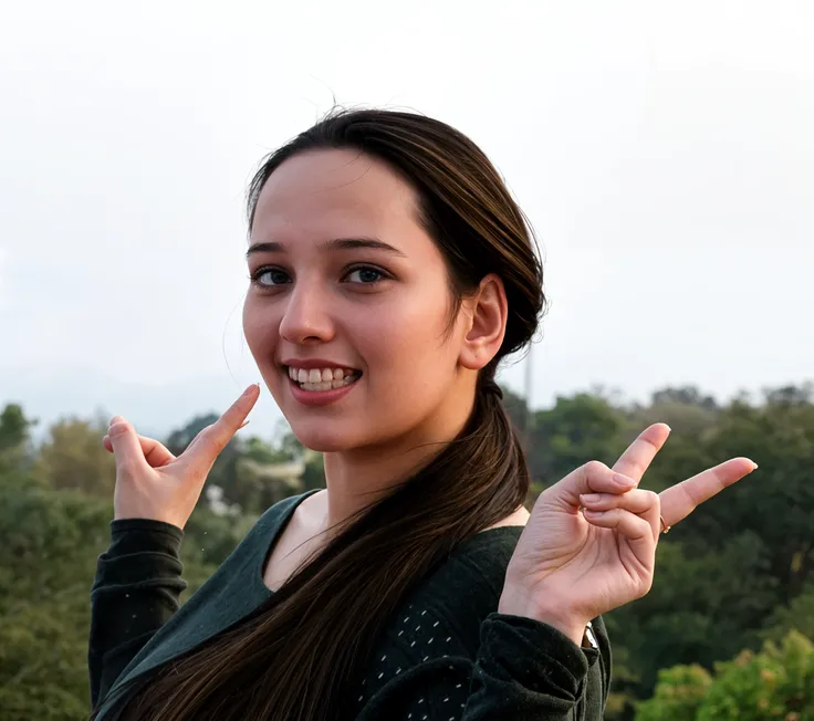 sepia old photo,
1 woman, melora,
, extended left middle finger towards the viewer,
extended right middle finger towards the viewer,
smug smile towards the viewer, thicc,