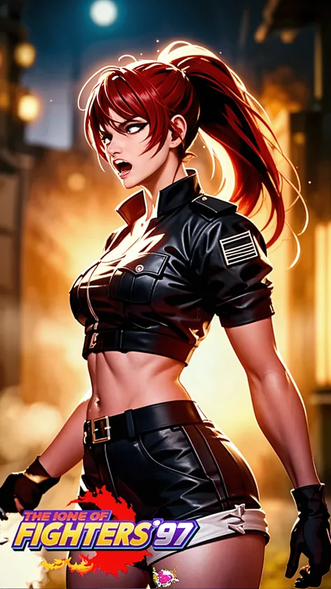 A imagem mostra uma mulher, Revy from black lagoon, (petite butt)