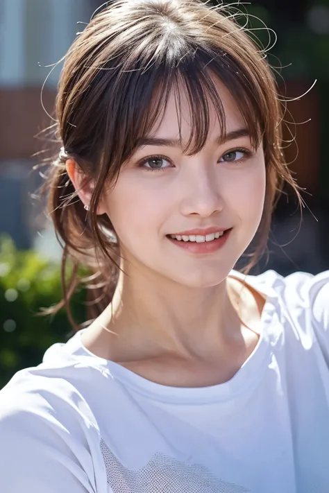 1 girl, (white sleeveless high neck:1.2), Very beautiful Japanese mature woman
(RAW Photos, Highest quality), (Realistic, Realistic:1.4), (masterpiece), 
Very delicate and beautiful, Very detailed, 2k wallpaper, wonderful, finely, Very detailed CG Unity 8K 壁紙, Very detailed, High resolution, Soft Light, 
Beautiful detailed girl, Very detailed目と顔, Beautiful and detailed nose, finelyて美しい目, Cinema Lighting, 
(Simple light color background:1.3),
(Medium Hair), (Parted bangs), 
Complete Anatomy, Slender body, Small breasts, smile