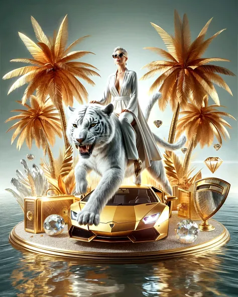 From the movie "The Island of Dr. Moreau", (leopard ears, whisker flesh, vertically elongated pupils:1.5), long straight black hair, beautiful woman in a black dress baring her fangs, standing on the beach, a middle-aged man in a white coat standing next to the woman, (background is a luxurious tropical mansion and mangrove forest: 1.4), mythical creature, realistic, highly detailed, 8k, masterpiece, dramatic lighting, cinematic, graceful, feline, powerful, intense gaze, flawless skin, exquisite details, dynamic pose, atmospheric, stunning colors, chiaroscuro